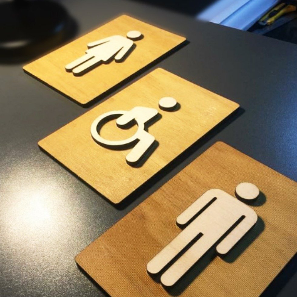 Men Women Toilet Door Signs 1