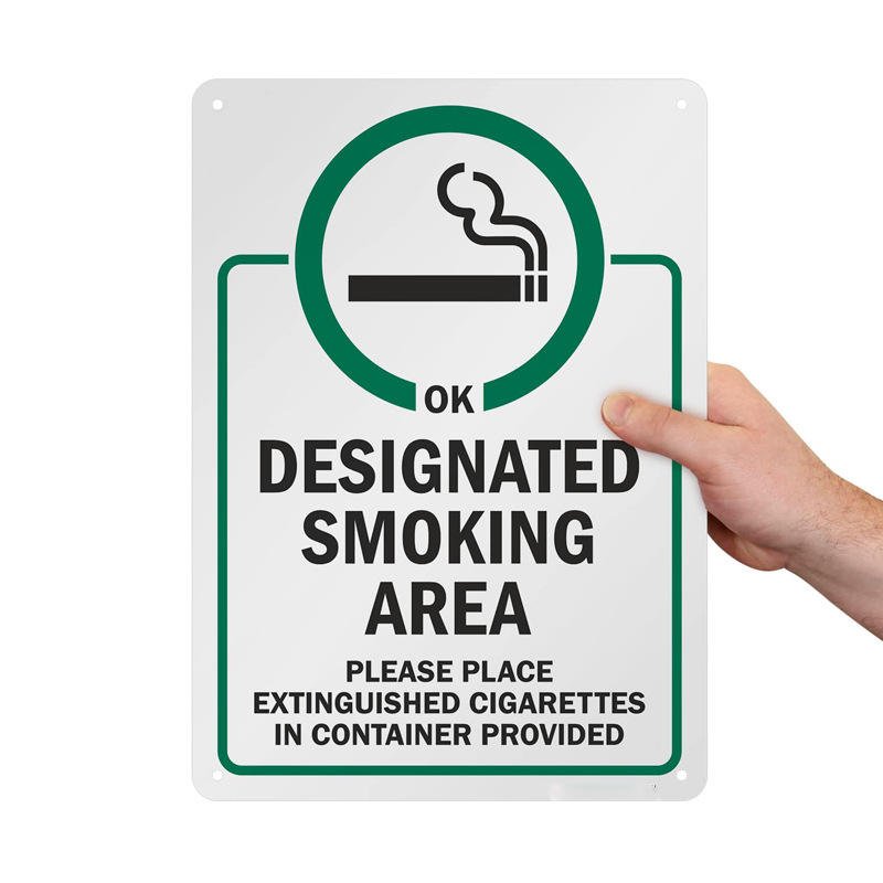 designated SMOKE area