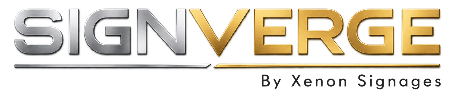 metallic signverge logo